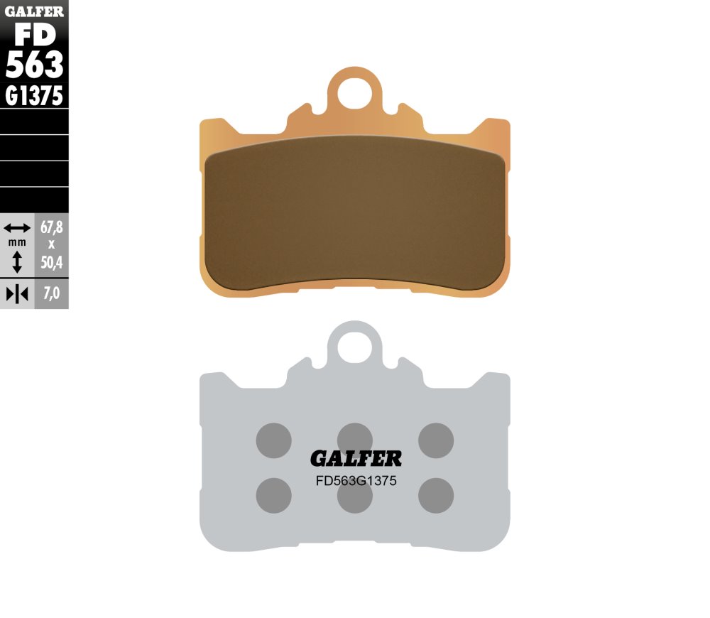 רפידות בלם GALFER סינטר ספורט FD563G1375 לאופנוע