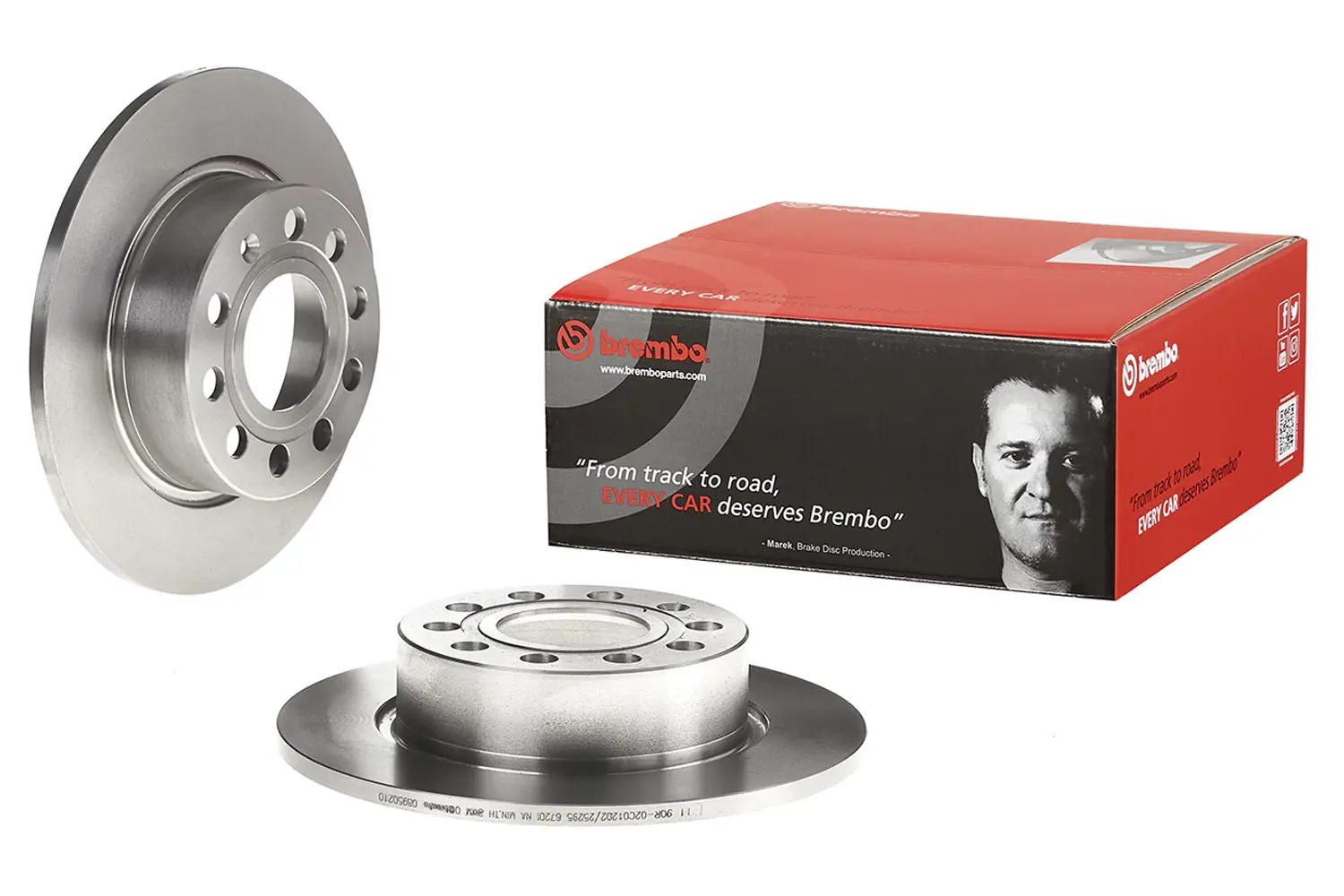 צלחות בלם אחוריות Brembo 08.9502.10 – סקודה אוקטביה