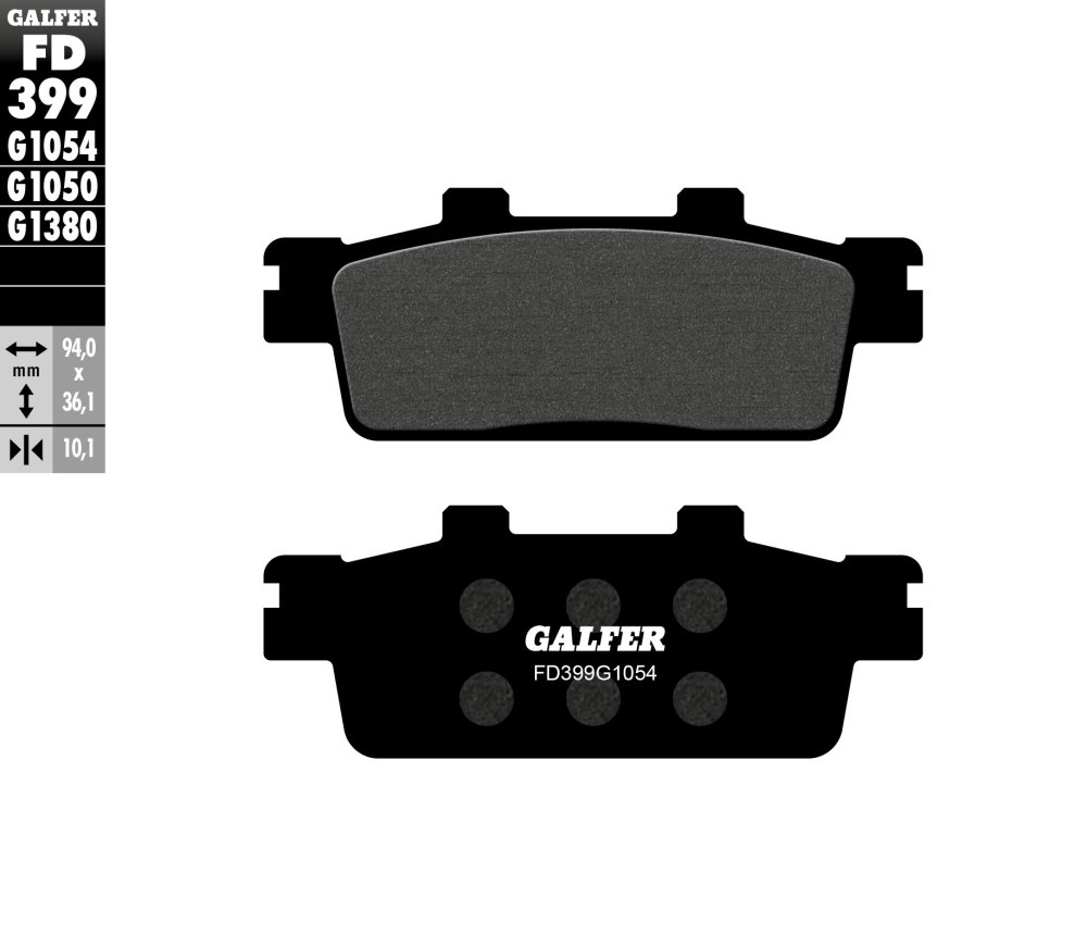 רפידות בלם GALFER חצי-מתכתיות FD399G1054 לאופנוע