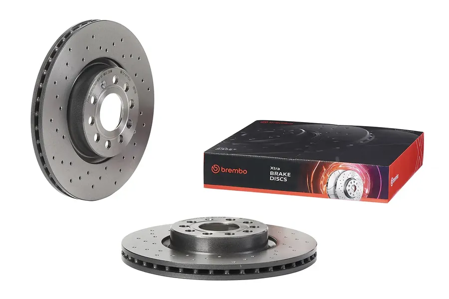 צלחות בלם קדמיות Brembo Xtra 09.9772.1X – פולקסווגן פאסאט / סקודה אוקטביה