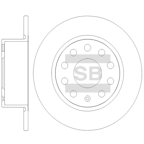 צלחות בלם אחוריות HI-Q SD5458 – סקודה אוקטביה 3 קומבי