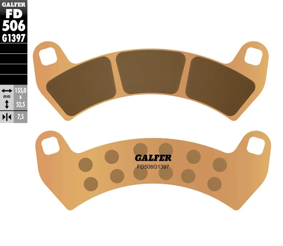רפידות בלם GALFER סינטר לטרקטורון FD506G1397 לאופנוע
