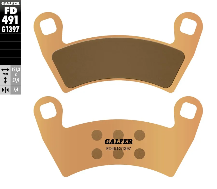רפידות בלם GALFER סינטר לטרקטורון FD491G1397 לאופנוע