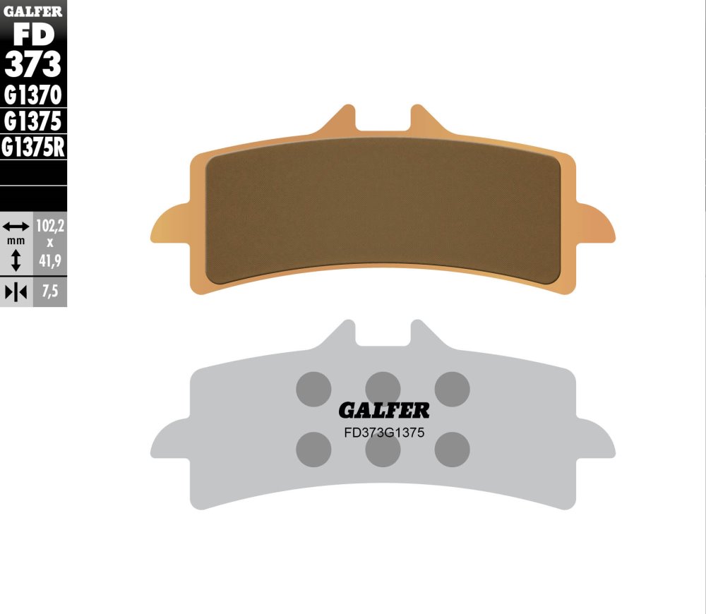 רפידות בלם GALFER סינטר ספורט FD373G1375 לאופנוע