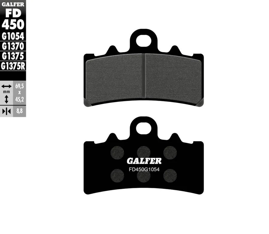 רפידות בלם GALFER חצי-מתכתיות FD450G1054 לאופנוע