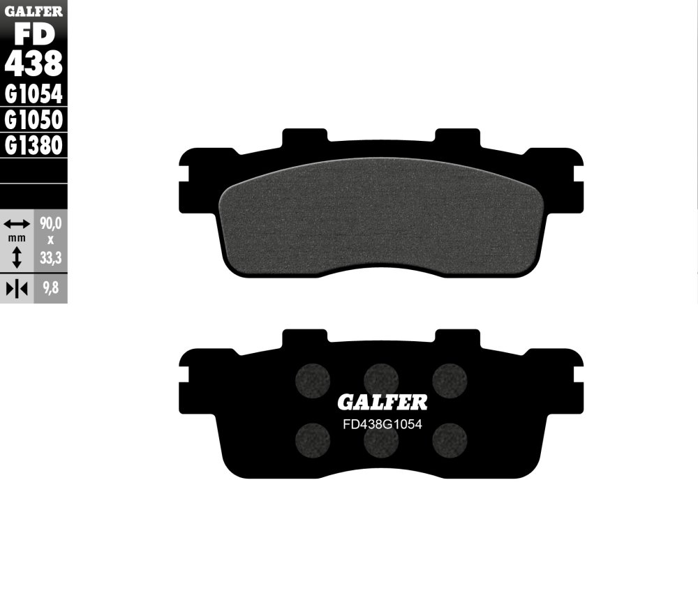 רפידות בלם GALFER חצי-מתכתיות FD438G1054 לאופנוע