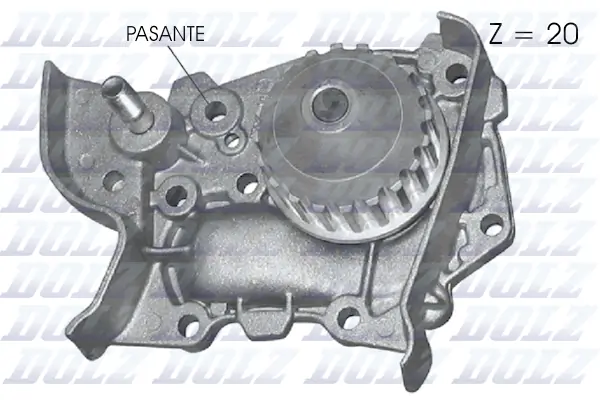 משאבת מים DOLZ R314 – רנו קליאו B / מגאן 1.4
