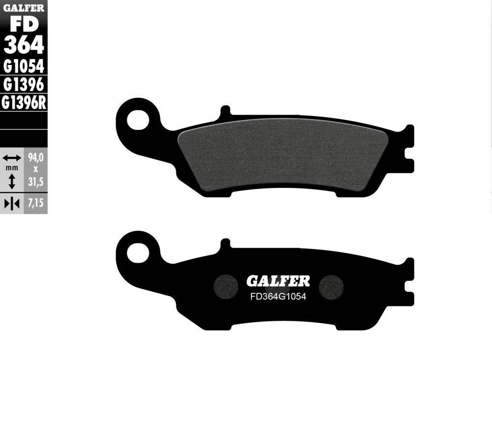 רפידות בלם GALFER חצי-מתכתיות FD364G1054 לאופנוע