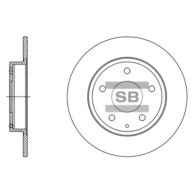 צלחות בלם HI-Q SD4422 – מאזדה 3 סדאן