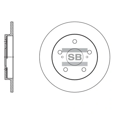 צלחות בלם HI-Q SD4616 – טויוטה אוריס