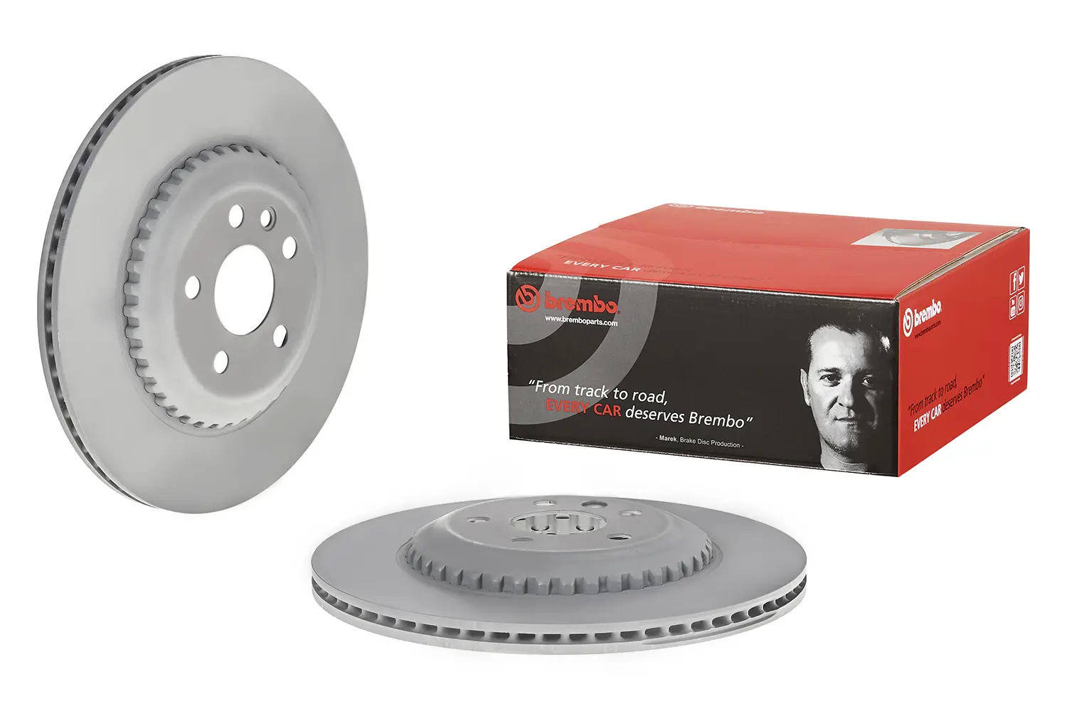 צלחות בלם אחוריות Brembo 09.D241.23 – ריינג׳ רובר איווק