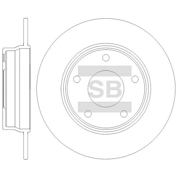 צלחות בלם אחוריות HI-Q SD4292 – ניסן SENTRA 8