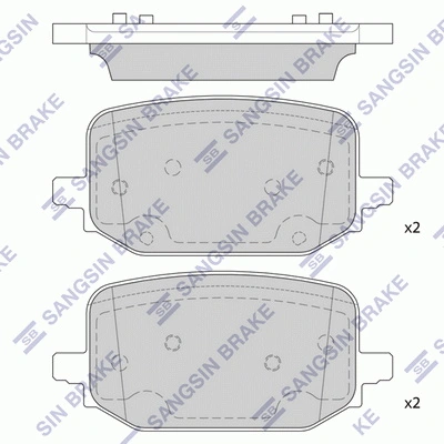 רפידות בלם אחוריות HI-Q SP4434