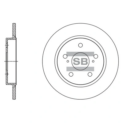 צלחות בלם HI-Q SD4615 – טויוטה אוריס