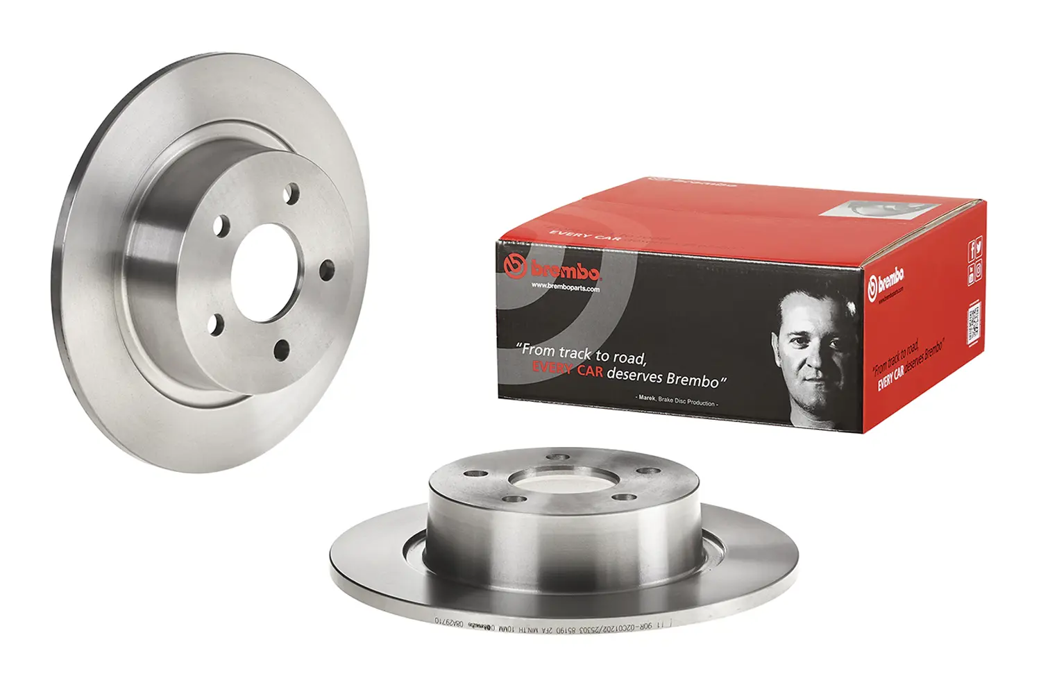 צלחות בלם אחוריות Brembo 08.A297.10 – פורד טרנזיט קונקט