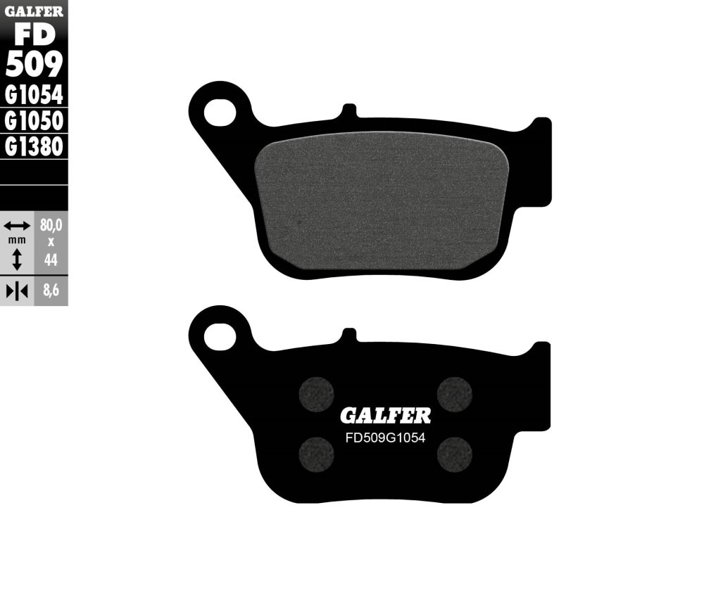 רפידות בלם GALFER חצי-מתכתיות FD509G1054 לאופנוע