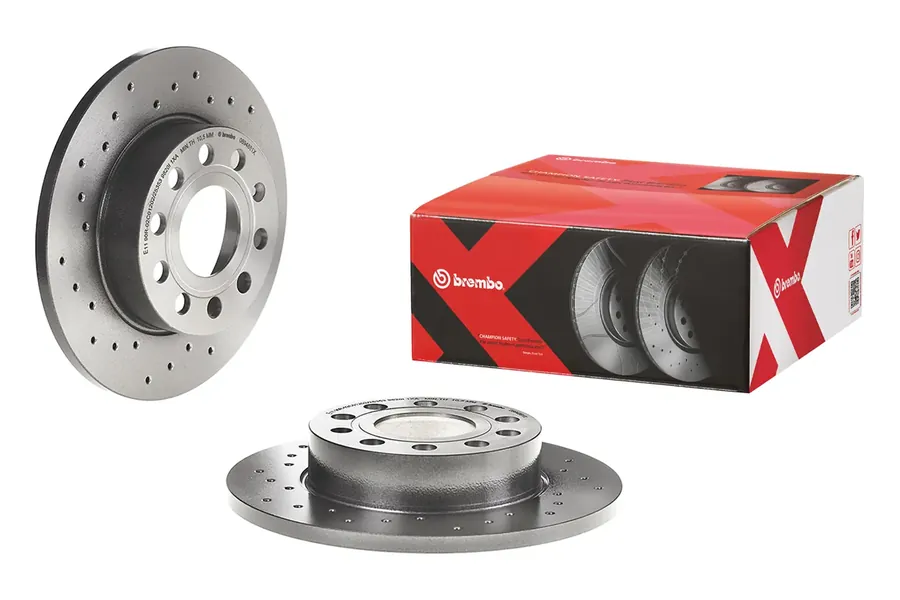 צלחות בלם אחוריות Brembo Xtra 08.9488.1X – פולקסווגן גולף