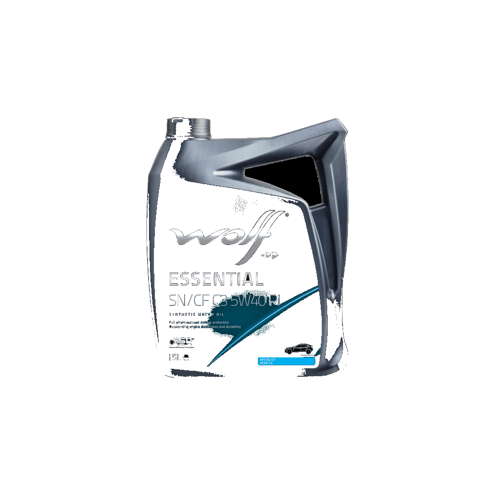 שמן מנוע 5W-40 Wolf Essential SN/CF C3 PI| 5 ליטר