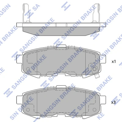 רפידות בלם אחוריות HI-Q SP1520
