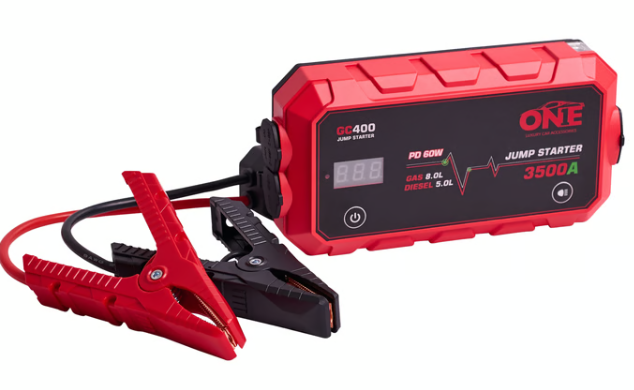 בוסטר התנעה מקצועי ONE PRO 3 ב-1 GC400 20,000mAh