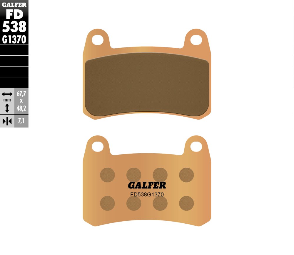 רפידות בלם GALFER סינטר לכביש FD538G1370 לאופנוע