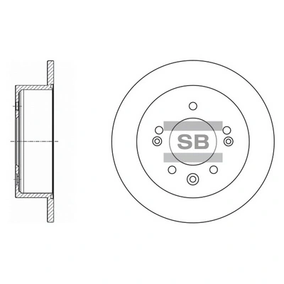 צלחות בלם HI-Q SD1020 – יונדאי סונטה 6